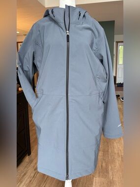 Eddie Bauer Women’s Blue Gray Soft shell Fall/Spring Jacket SZ 2X